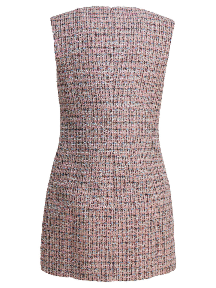 Self-Portrait Short Boucle Dress Dresses - Pink | 7a7e69ab783595bfa38c37ddbbf25163076a3100
