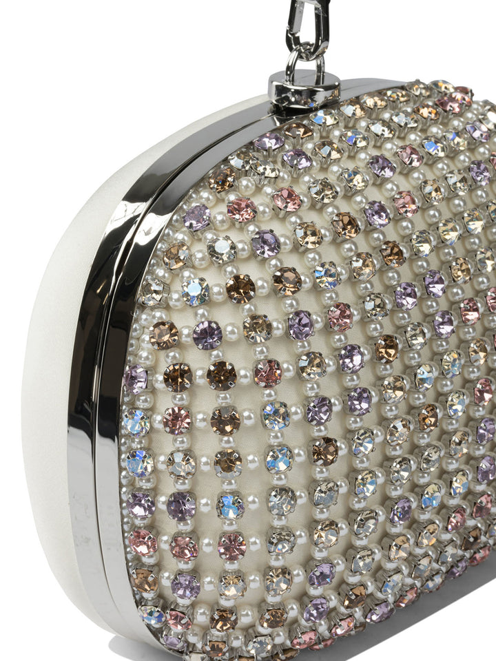Self-Portrait Multi Crystal Clutch Clutches - Silver | bcc76a0e7c5ce773c1f23eaa49b4fa43ca7921ab