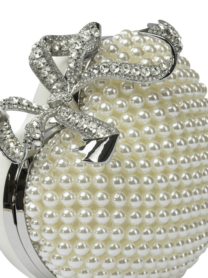 Self-Portrait Heart-Shaped Clutch Clutches - Beige | 559482a45a57364ee3f49b3d5ffa9dba386a5eda