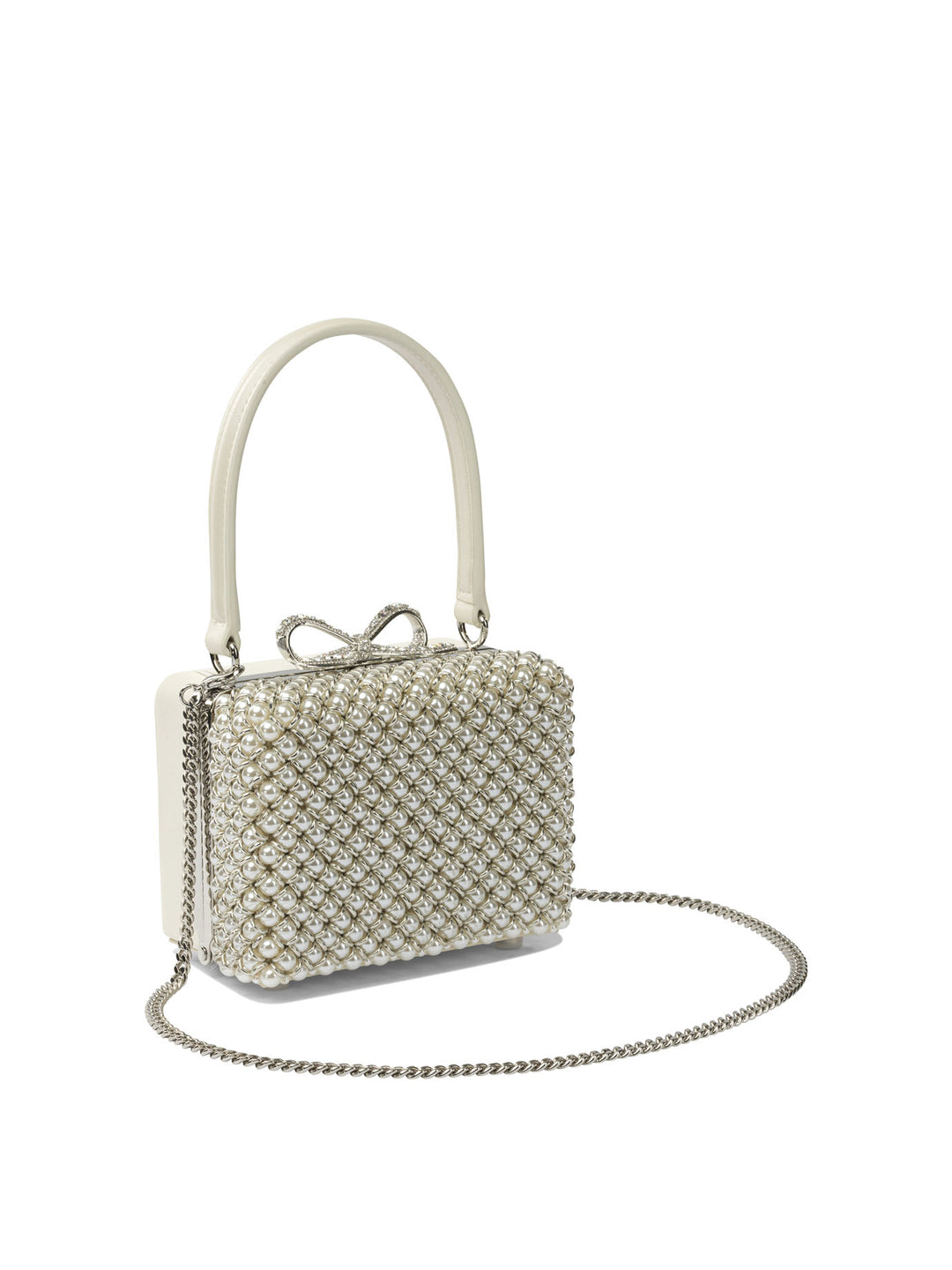Self-Portrait Handbag With Pearls Handbags - Beige | 2d83e0f056999dbfad3e39d5ee7f7dc05339f146