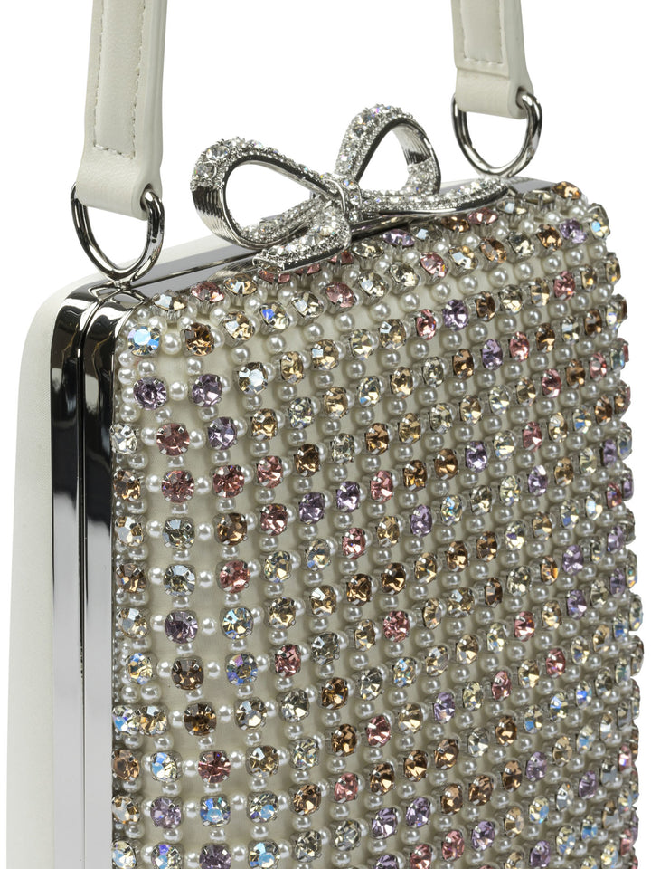 Self-Portrait Mini Multi Crystal Handbag Handbags - Silver | f46c892cefc3027adeae828446ccf77aa44f1e14