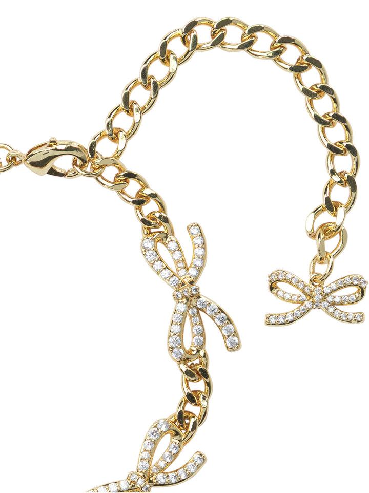 Self-Portrait Crystal Bow Bracelet Jewels - Gold | acb1b586000e85a05d79eb5db8c7a7a25b2c3d4b