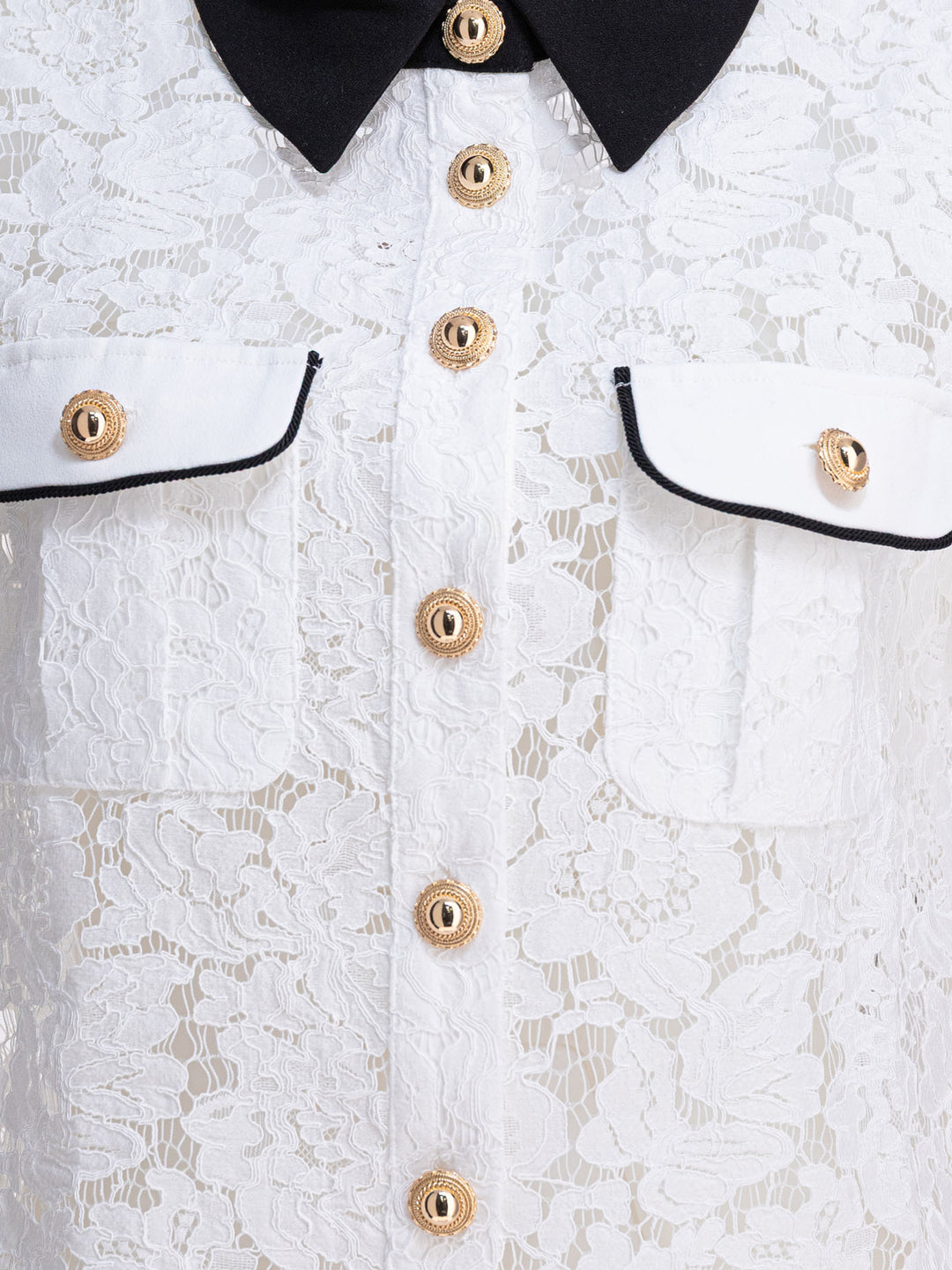 Self-Portrait Lace Shirt Shirts - White | 0f9ef4424e3c87f016d120554573997abdd8f03e