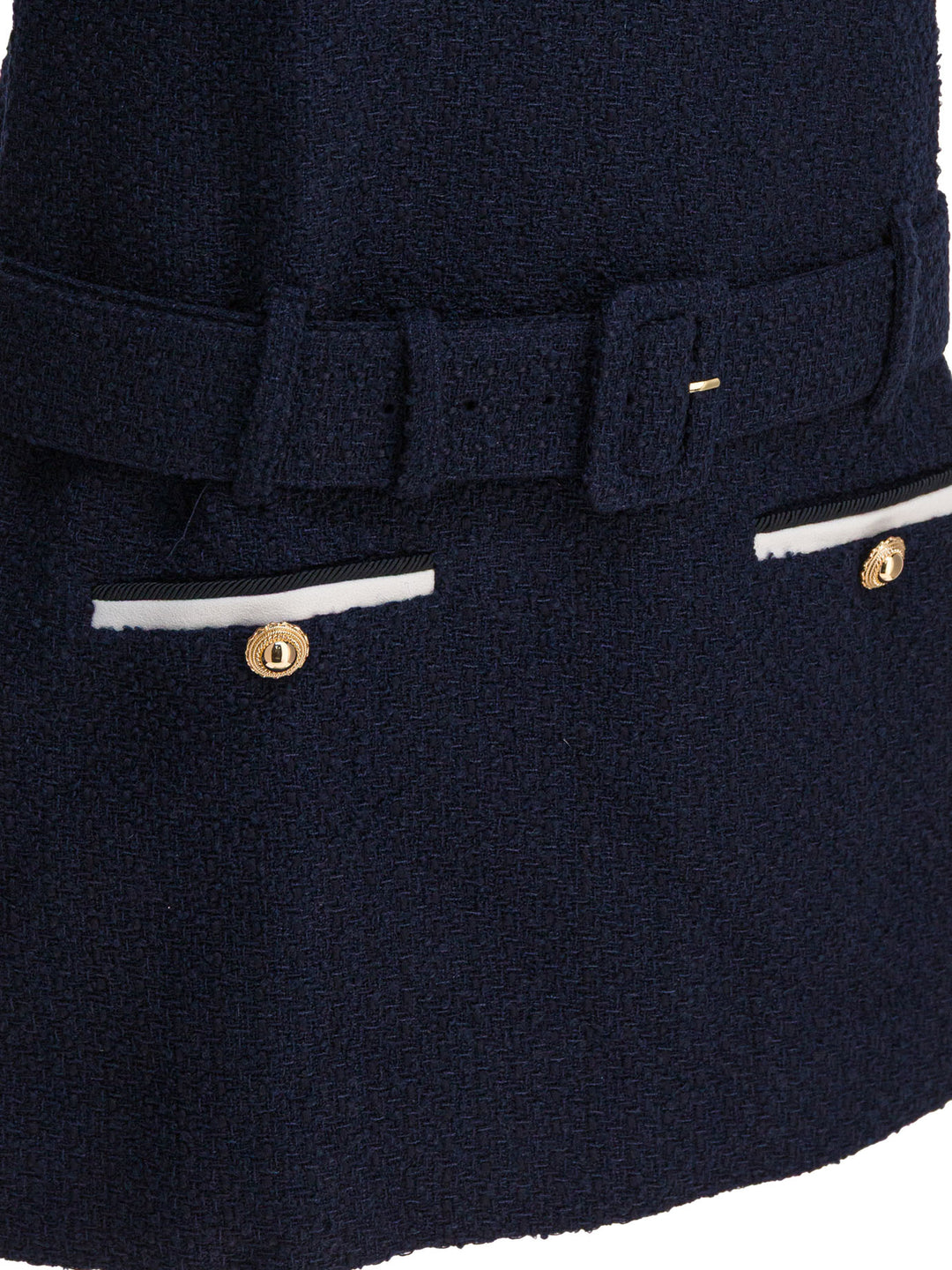 Self-Portrait Bouclé Dress Dresses - Blue | e33dcf708f7cb6f409ff3b4d17e7b3dadcc8ca60