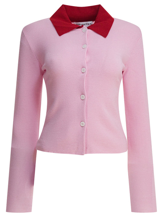 Wool Cardigan Knitwear Pink