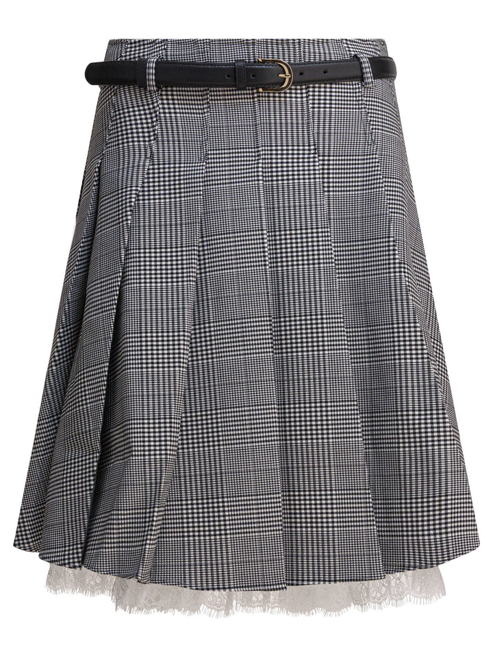 Self-Portrait Pleated Miniskirt Skirts - Grey | 4299c5e1b1e0aac6540987e0d559c62064c1e461