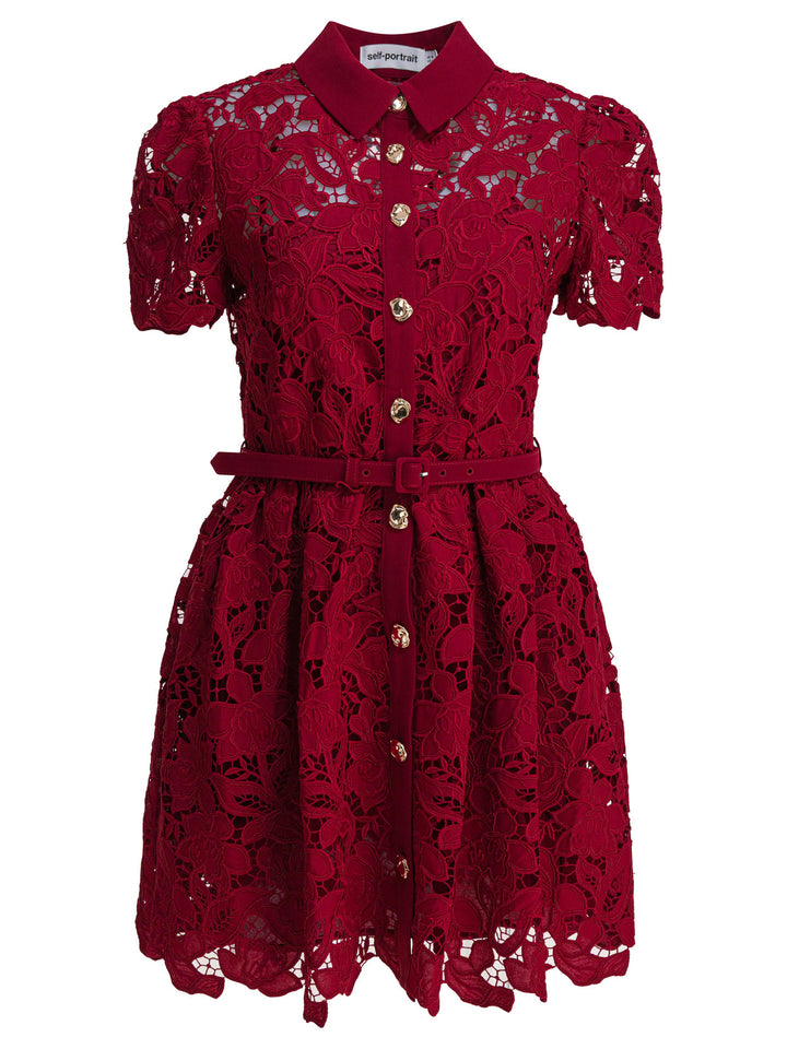 Self-Portrait  Dresses - Bordeaux | a85a9947f4ddb26469e5245693fefd0f870a15c8