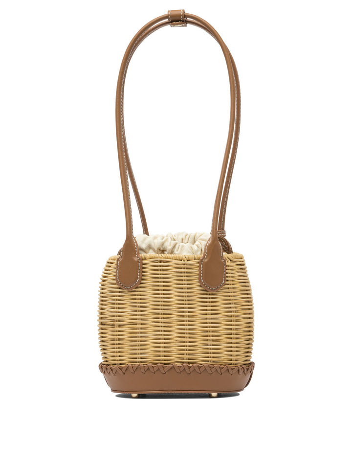Self-Portrait Shoulder Bag With Rattan Pendant Shoulder Bags - Brown | ecb7ce2ff4d93fb7e2cada40ca277db7c2659207