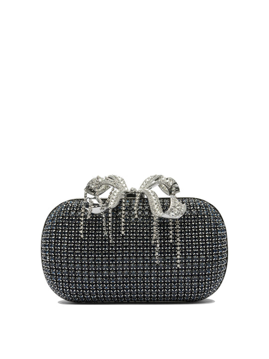 Minaudiere Clutch With Crystals Clutches Blue