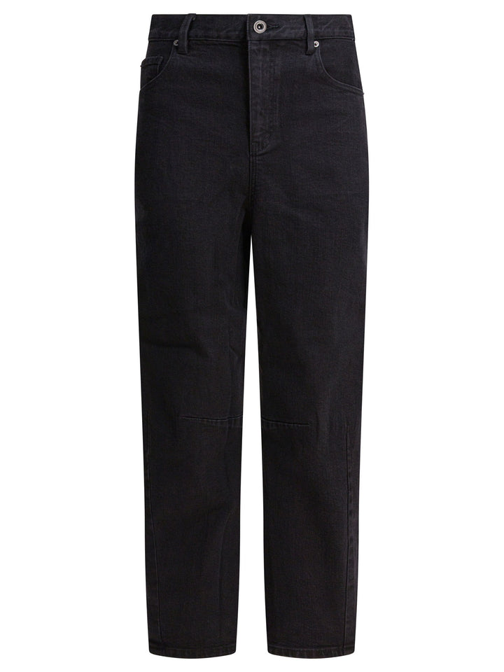 Self-Portrait Wide Leg Jeans - Black | b5a03c28e77b24d06b25660597acf38121fa22ec