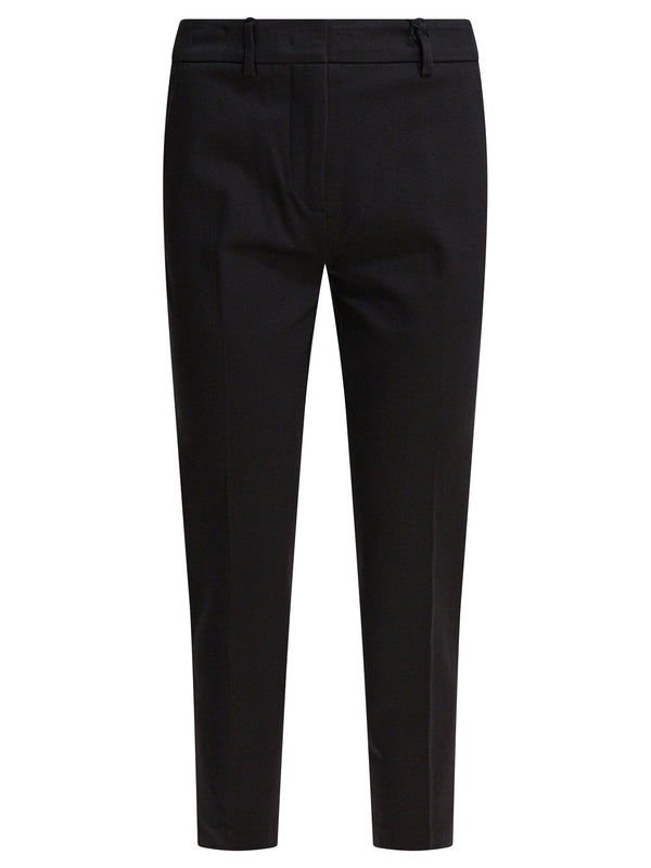 Viscose Pants Trousers Black
