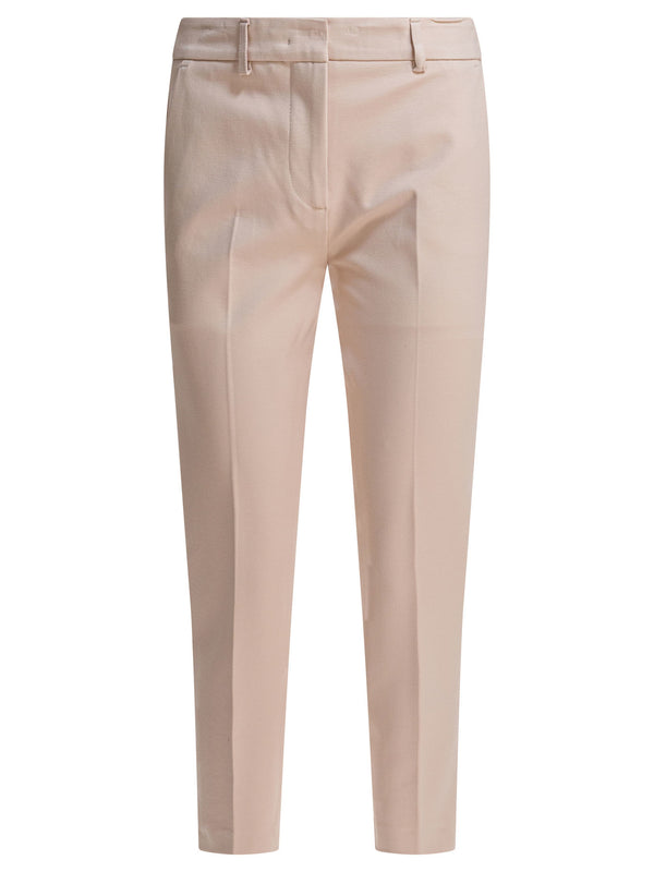 Viscose Pants Trousers Beige