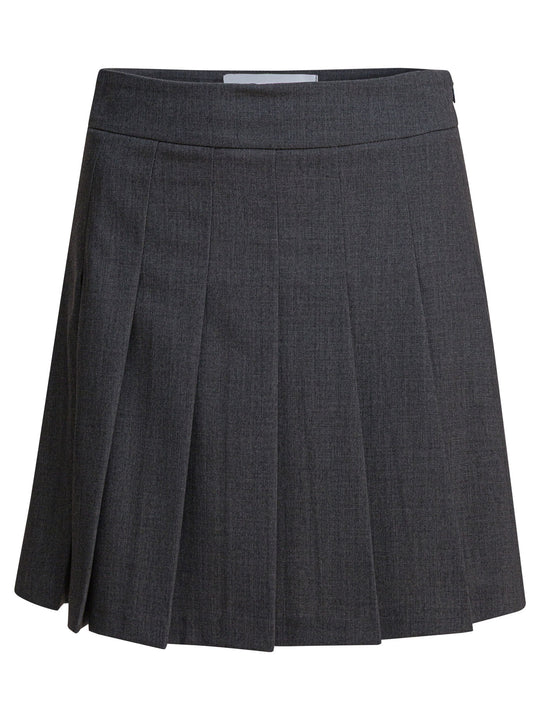 Pleated Miniskirt Skirts Grey