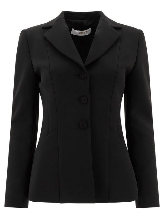 Single-Breasted Blazer Jackets And Coats Black