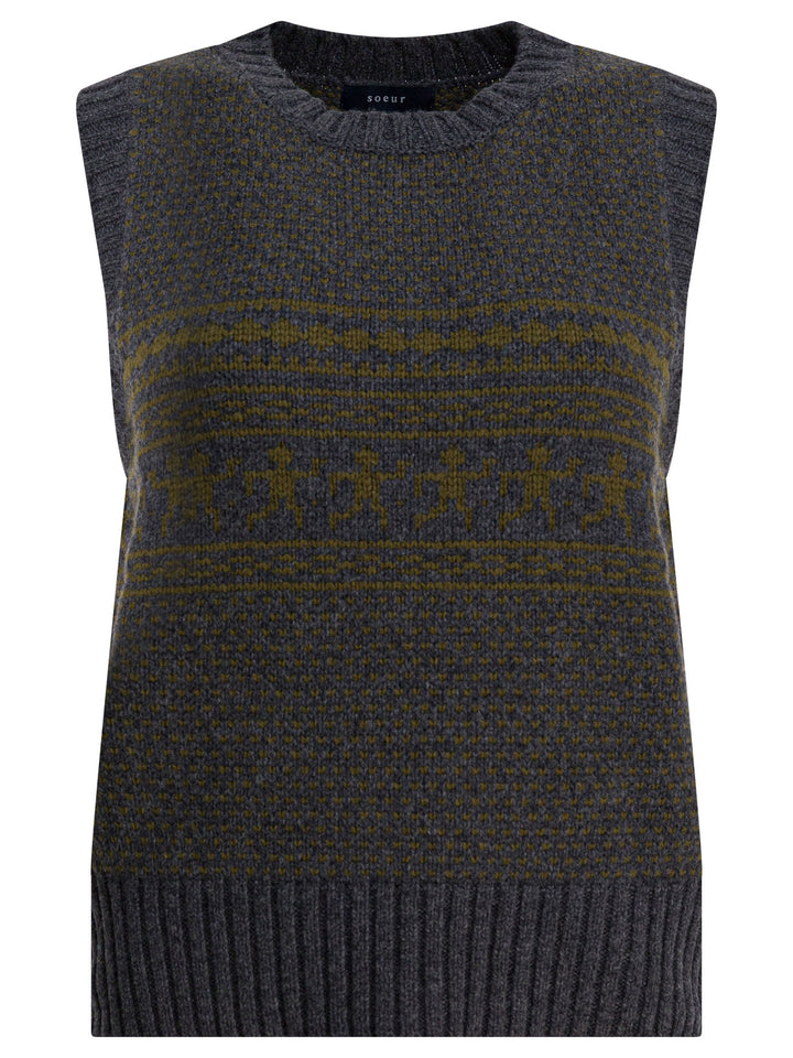 Soeur Namaste Knitwear - Grey | c53630e7a5e75967d3b17981a8e9a592a4629cb9