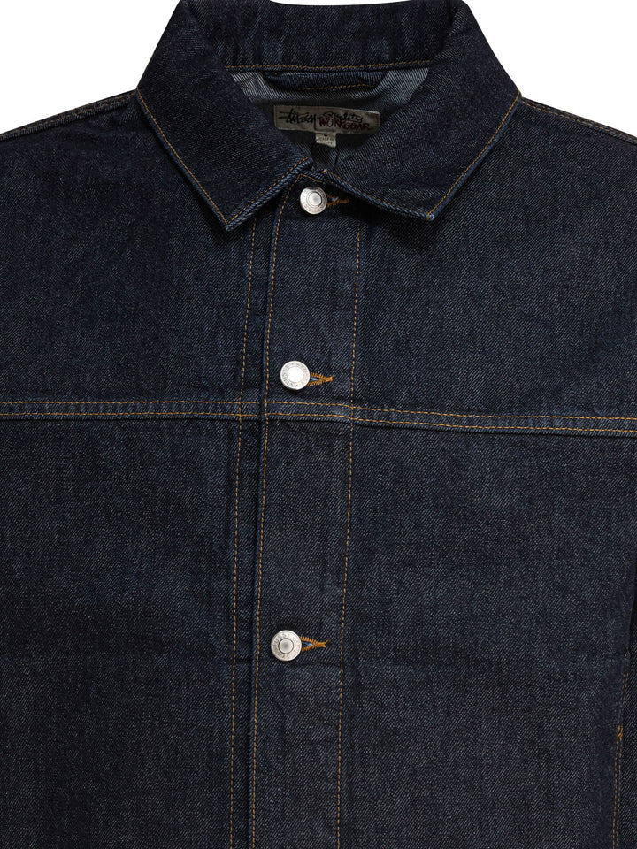 StüSsy Jackets & Coats Jackets and Coats - Blue | f7839a8ecaacf1bba8996777a4cb4d6290095c85