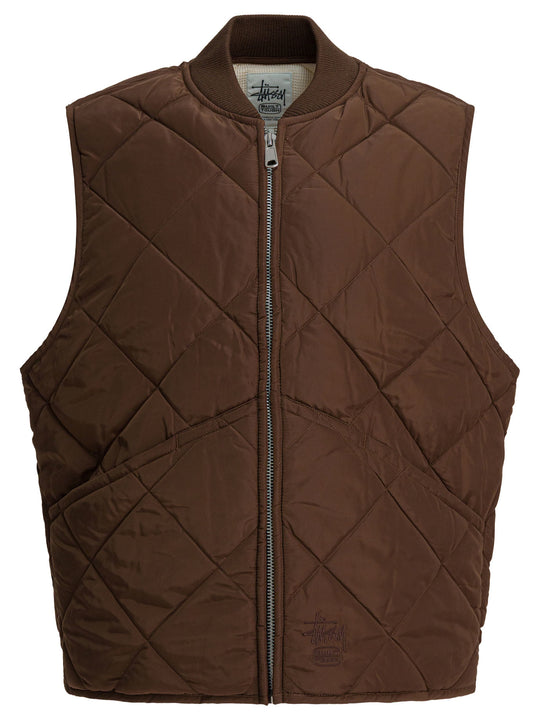 Insulated Vest Jackets And Coats Brown