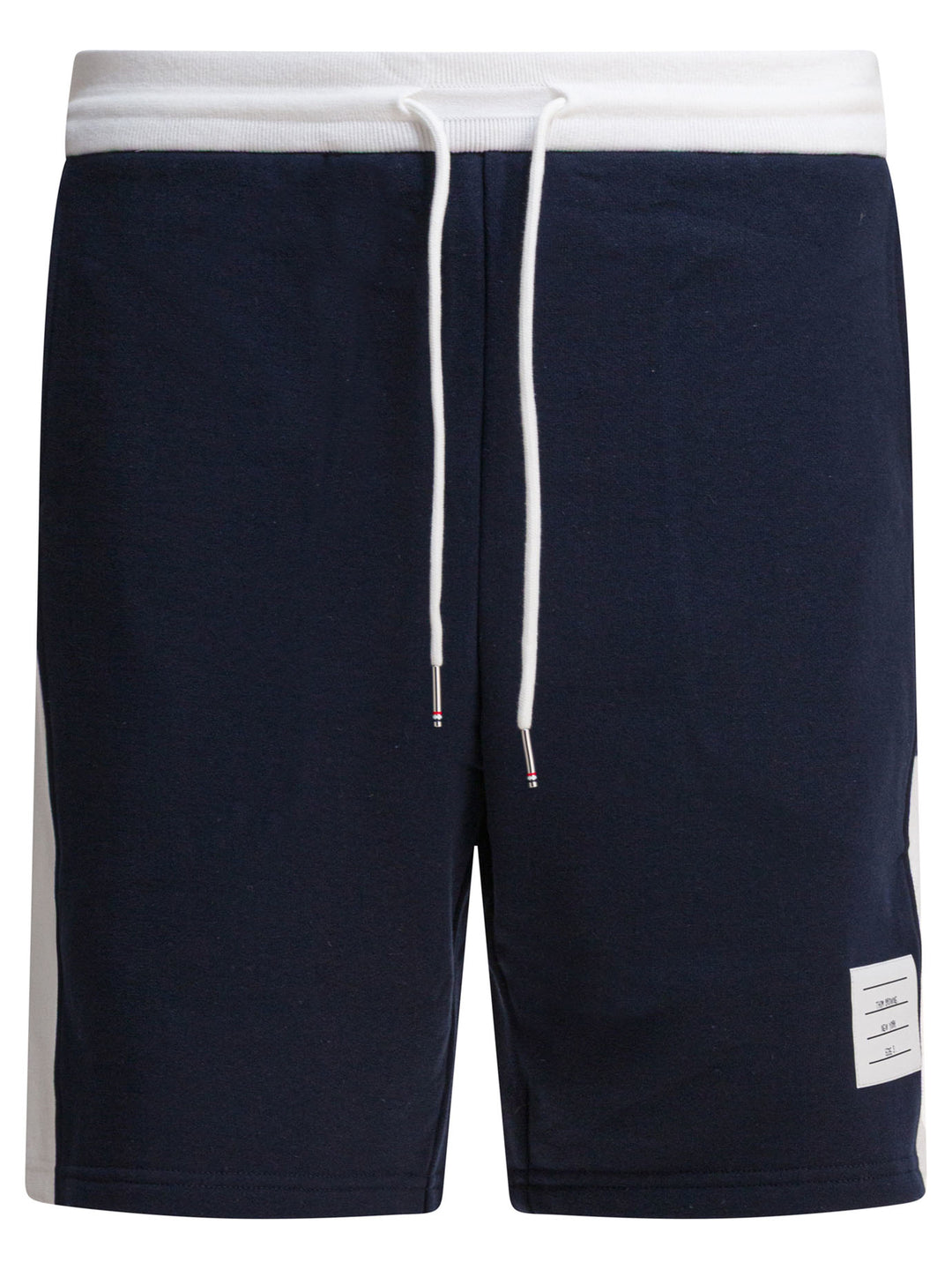 Thom Browne Loopback 4-Bar Shorts - Blue | f860f74420be201da32699cc60d0ef18fa2a2325
