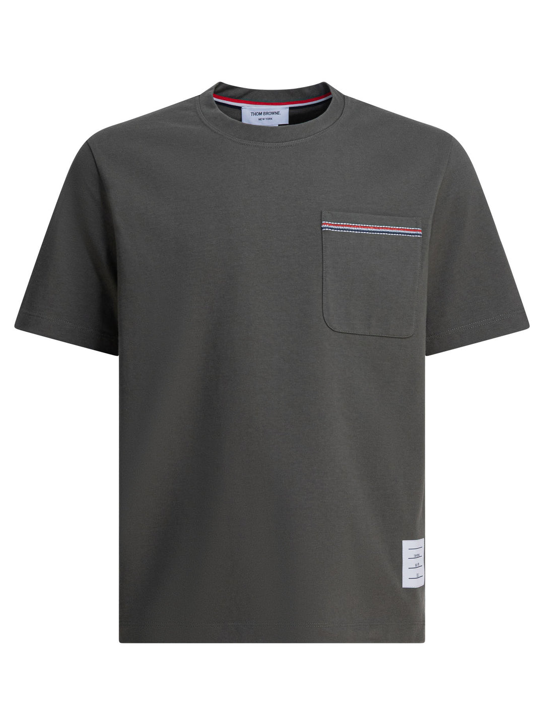 Thom Browne T-Shirt With Pocket T-shirts - Green | c33feddd1f3e2452aec8b7401e7e9bf5724d6ff7