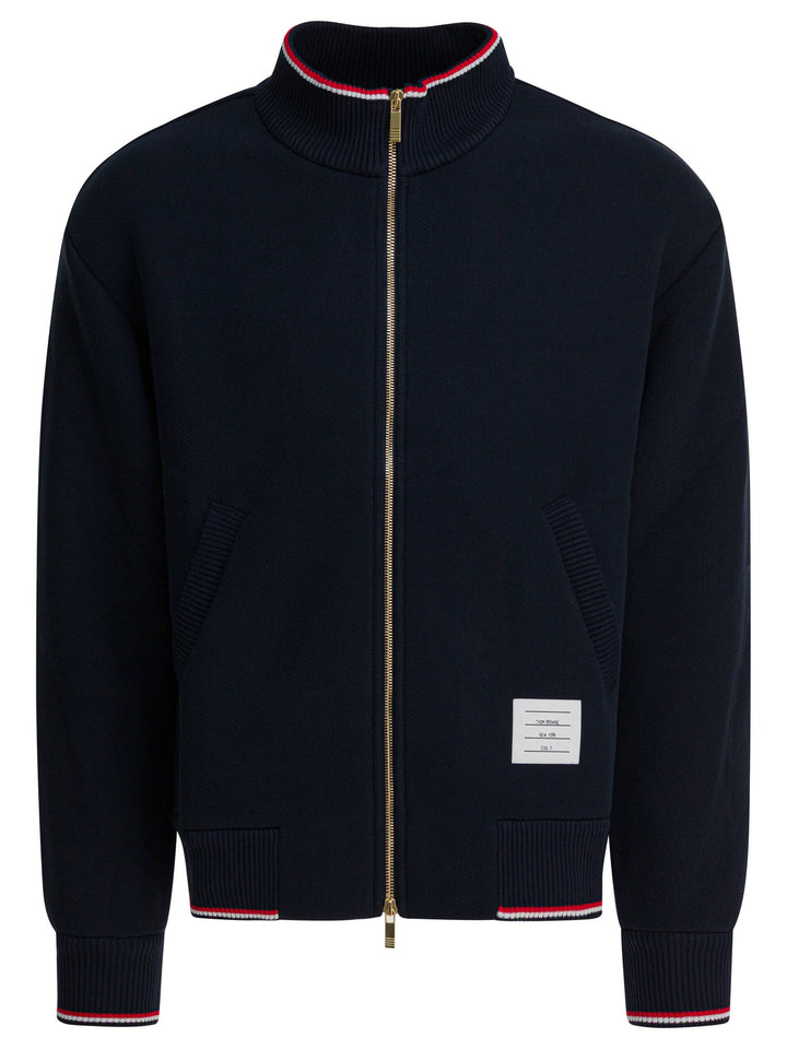 Thom Browne Zipper Sweatshirt Sweatshirts - Blue | 8b3c8ed465dd8f8a3d3b71450a36f71c766c488c