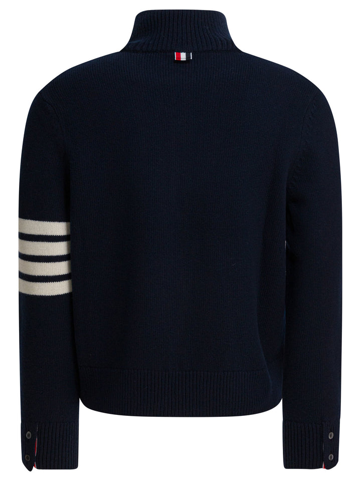 Thom Browne 4bar Knitwear - Blue | 62ea38f66cb4b4d65e4cff32f8ca94afa6990542