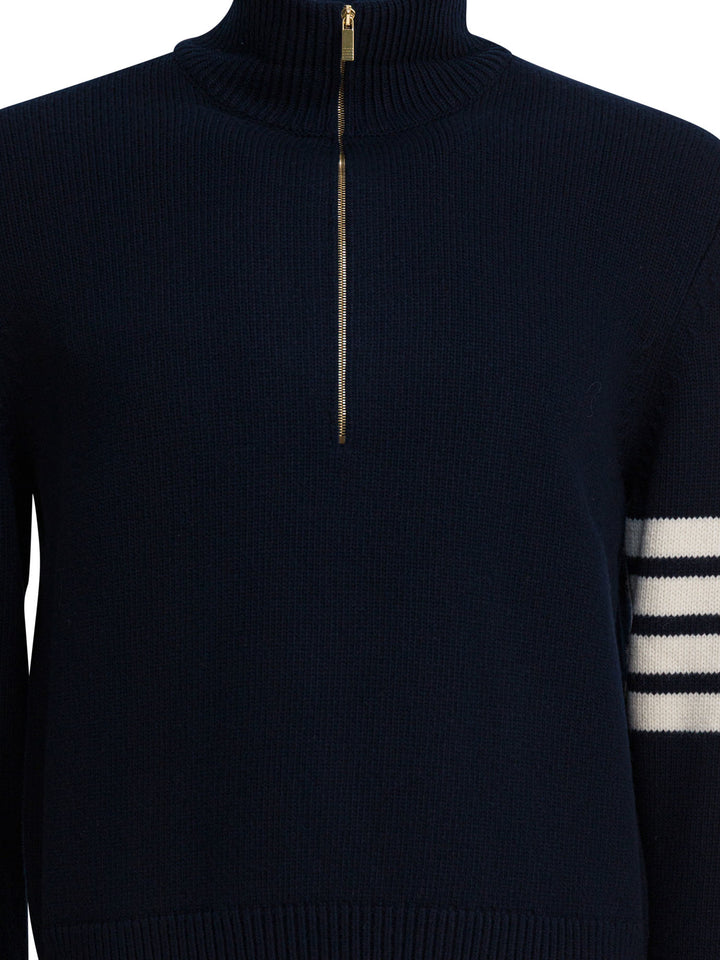 Thom Browne 4bar Knitwear - Blue | 69f1b8435516b8ccec2db7d05de0d1bb9be5f046
