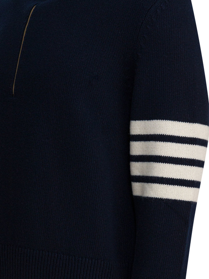Thom Browne 4bar Knitwear - Blue | 96eb327d76fb47418da9931f15dac0ff1c5775f6