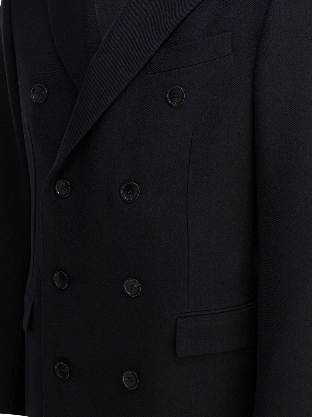 Tom Ford Double-Breasted Wool Jacket Jackets and Coats - Black | e81ad994f8ae76b886cae82c32c38177d32501f1