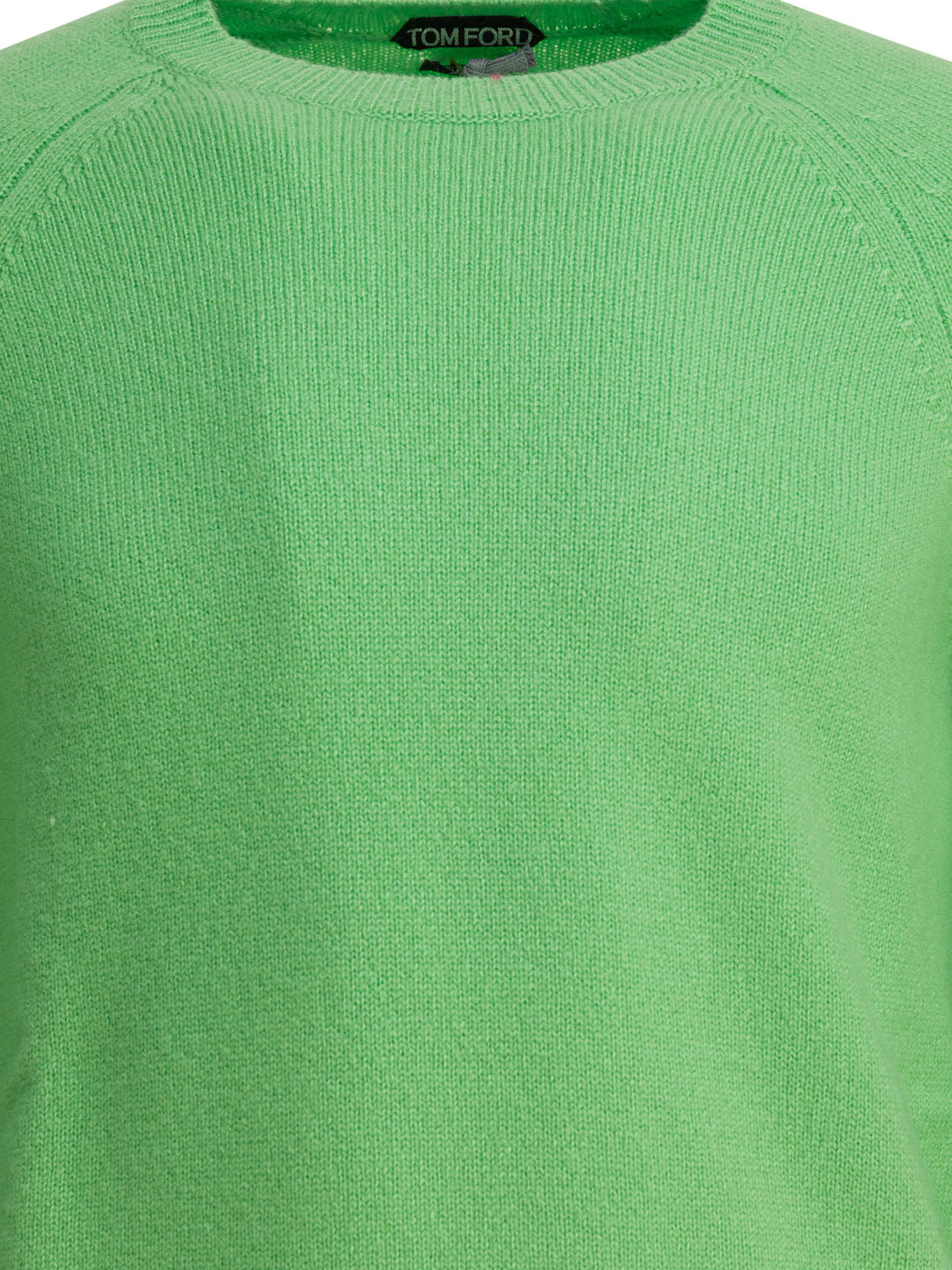 Tom Ford Cashmere Crewneck Sweater Knitwear - Green | 90ff9ba551abb9b956c9cfbdbbc6d9f4b1b3ade1