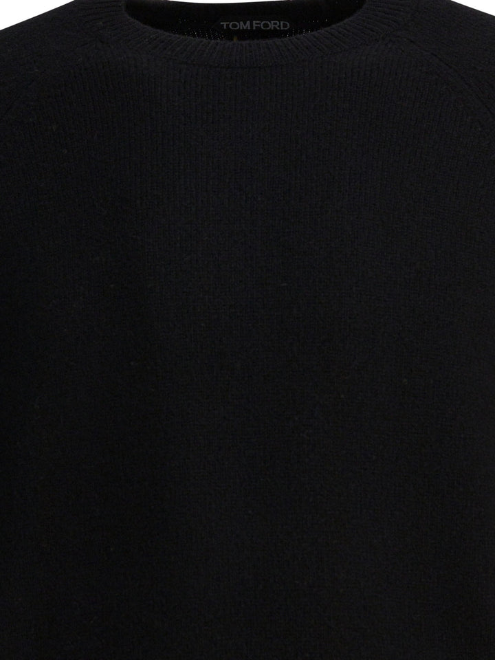 Tom Ford Cashmere Crewneck Sweater Knitwear - Black | 4e1b0e1445d9d8767d90ba154c0e5a0306935e97