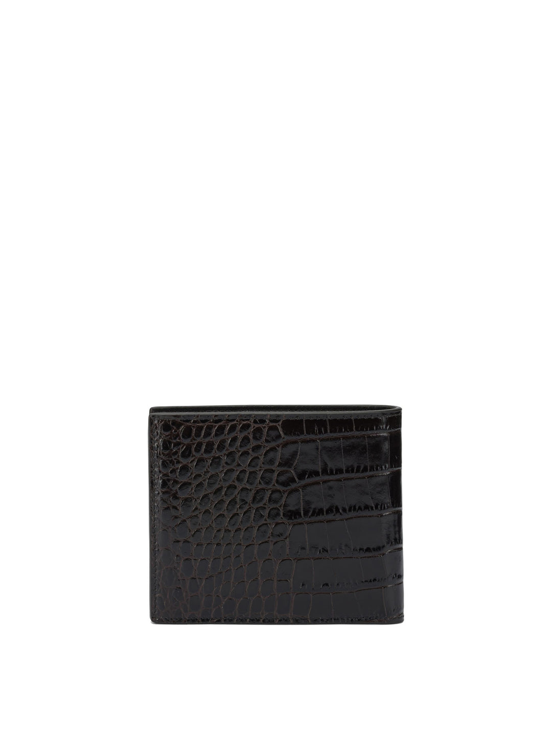 Tom Ford Crocodile Print Leather Wallet Wallets & Card holders - Brown | 134b3ef68c91aa60f84be906976ffba9c104ada2
