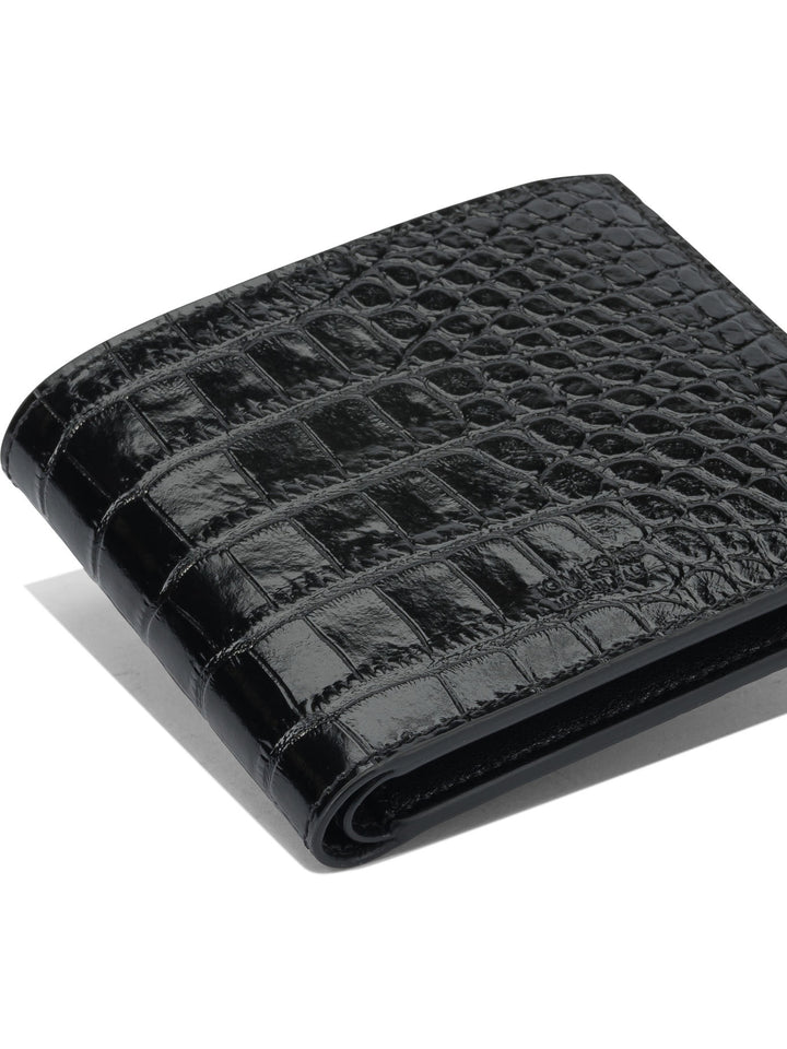 Tom Ford Crocodile Print Leather Wallet Wallets & Card holders - Black | fa3cb2b22c74329ee1b21e413f95c86fc5a838d2