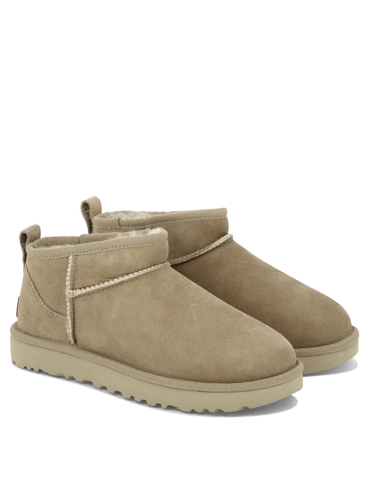 Ugg Classic Ultra Mini Ankle Boots - Beige | a5052bdb3a1eae20ee4531edb2d142a65d8101fa