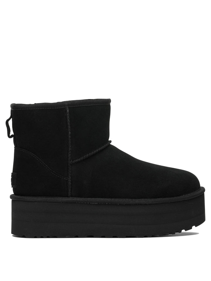 Ugg Classic Mini Platform Ankle Boots - Black | 9b16633ba3aaa8a94fd2f4afd68d312cf3ee6466
