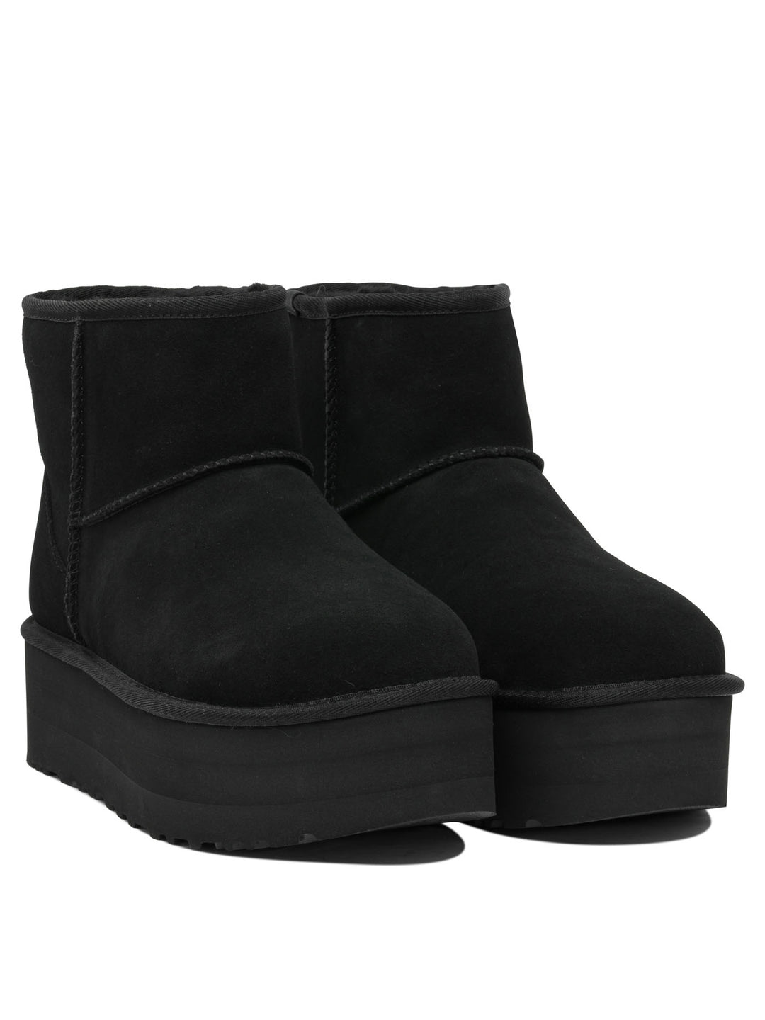 Ugg Classic Mini Platform Ankle Boots - Black | b5111c2afc780cd50d01989103e456623125edae