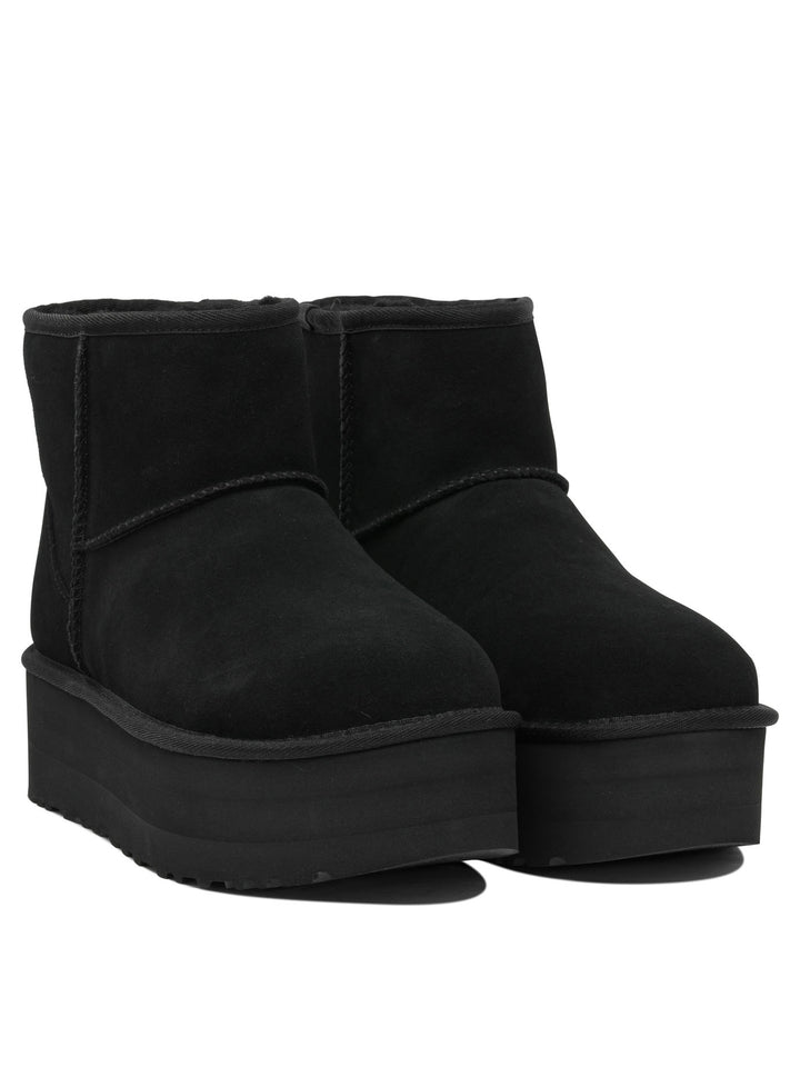 Ugg Classic Mini Platform Ankle Boots - Black | b5111c2afc780cd50d01989103e456623125edae