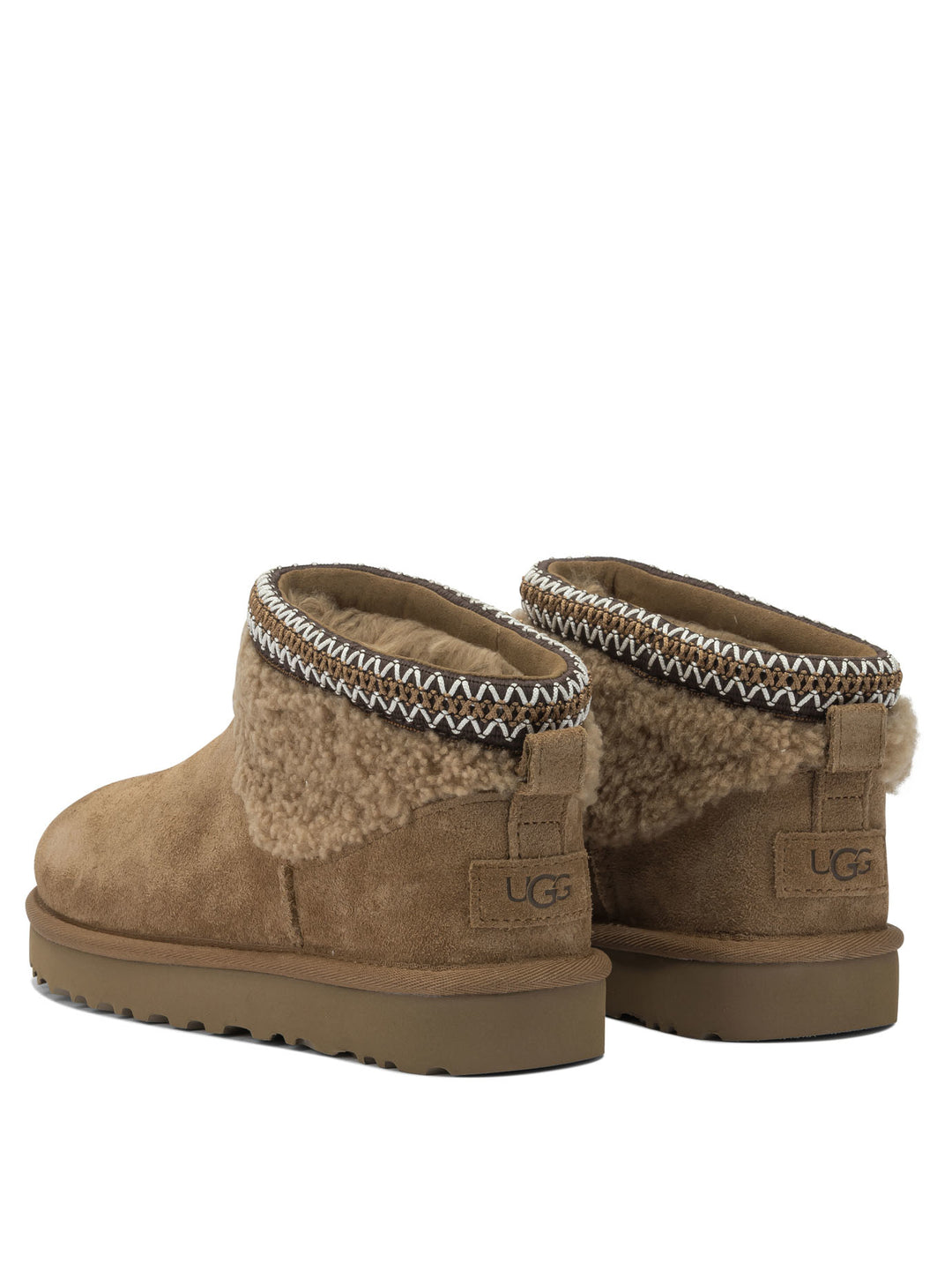 Ugg Classic Ultra Mini Maxi Curly Boots and Ankle Boots - Brown | 6953230355c714e18dcd6125f941a6fb33a36993