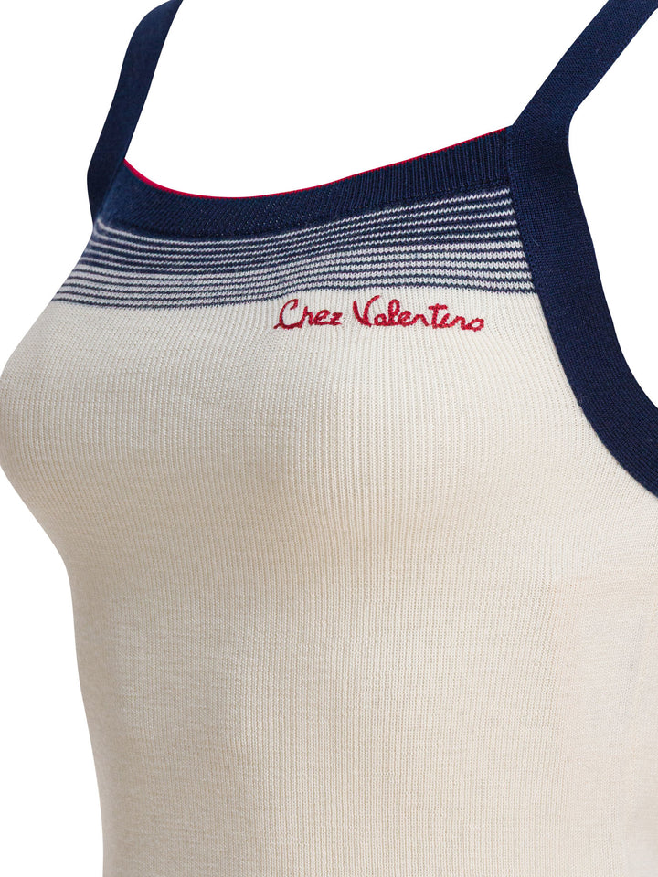 Valentino Virgin Wool Tank Top Tops - White | afa4be1f218b5fe846591c2a37b6975a8816284a