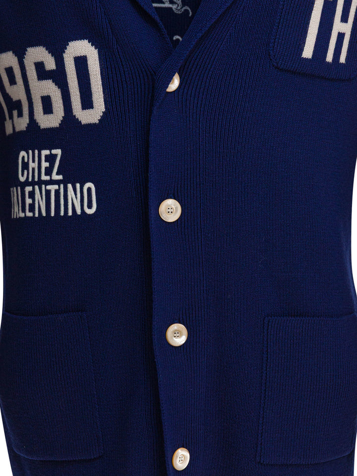 Valentino Chez Valentino Knitwear - Blue | 77e274c7f097a7e5bcea1edcd096ee07bd71492a