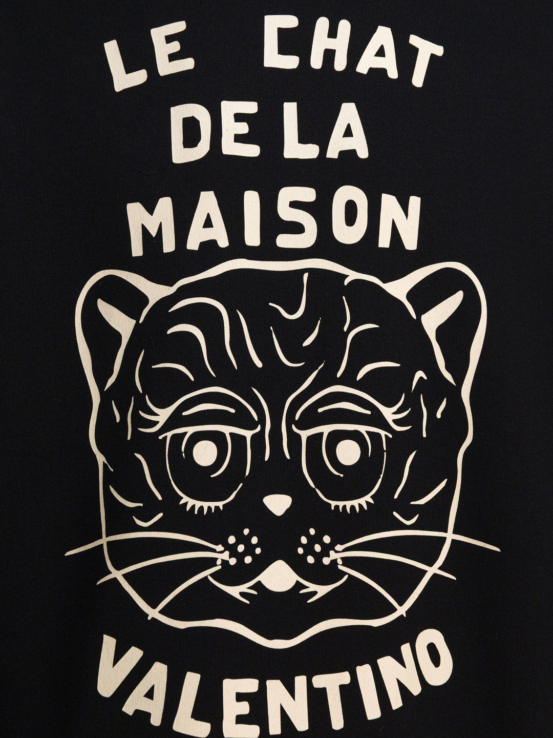 Valentino Le Chat De La Maison Sweatshirts - Black | ac05bffafe50e9ff01405de58051982c5045fd90