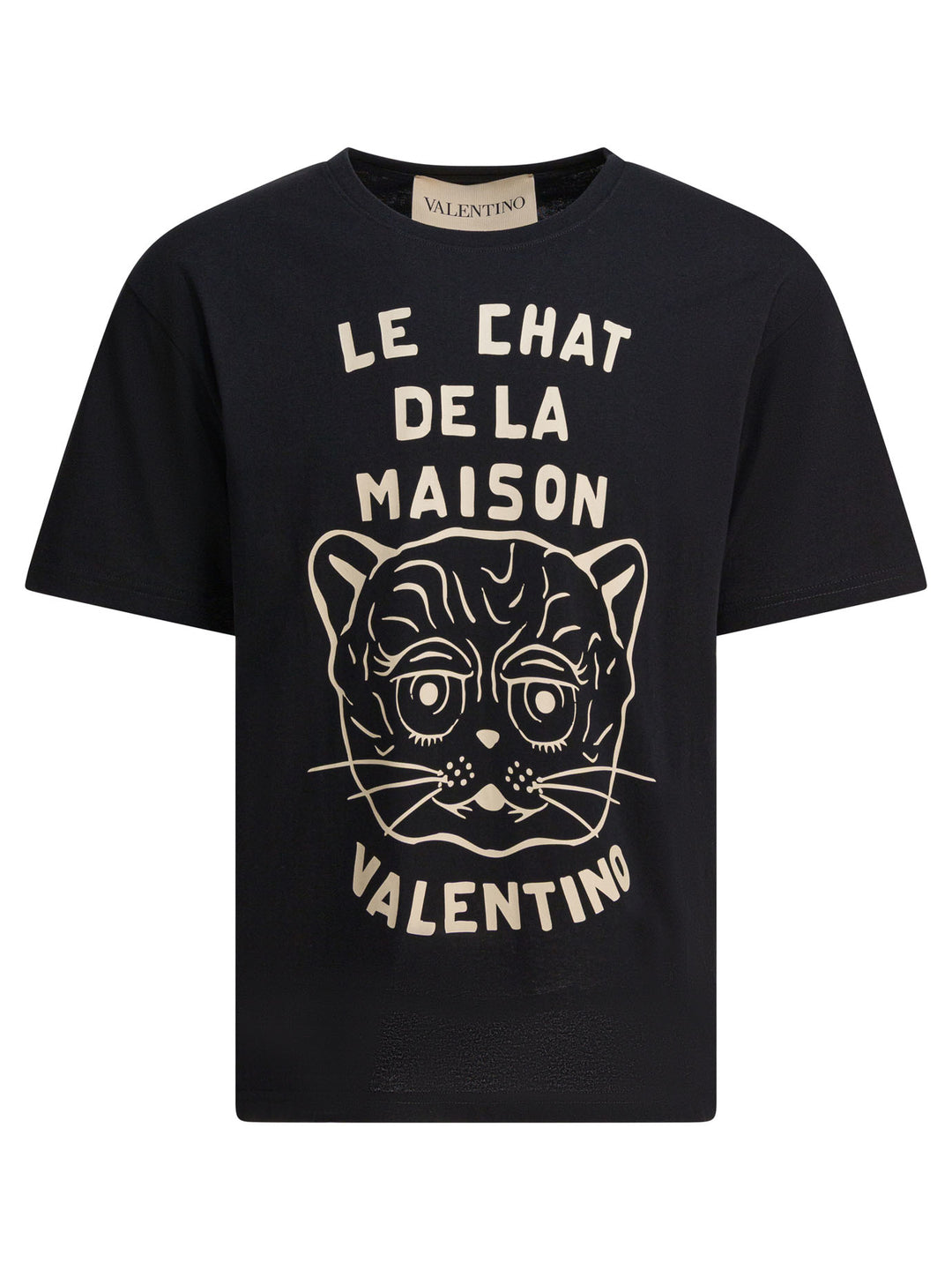 Valentino Le Chat De La Maison T-shirts - Black | abccb2a9ad411f05be64d3ab4dbde5baaa1433a1