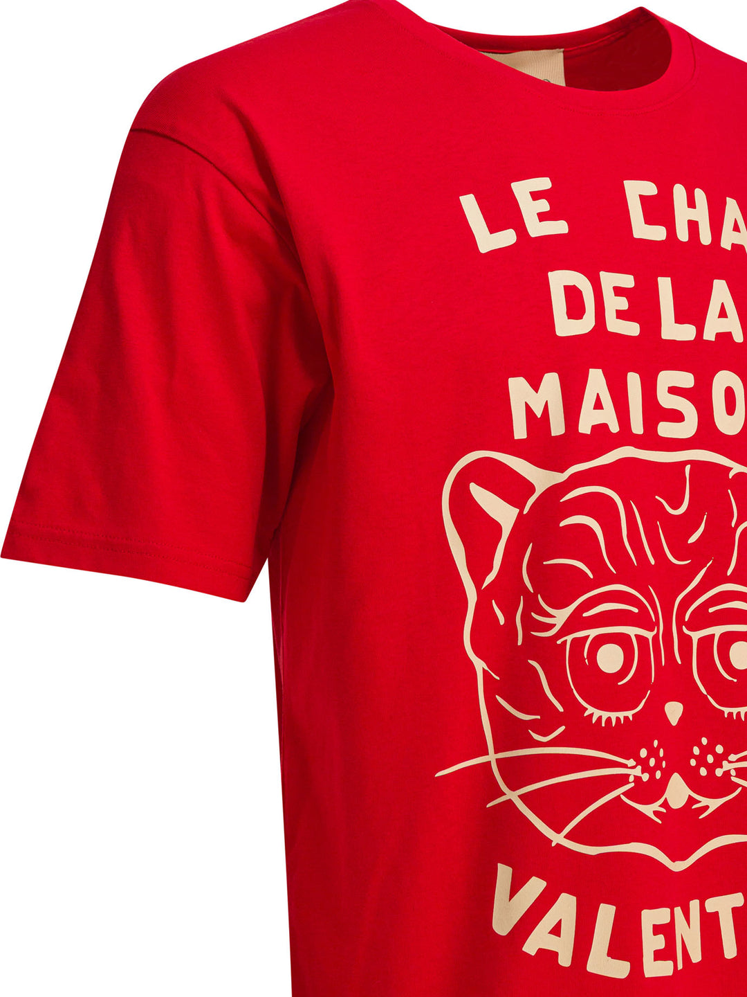 Valentino Le Chat De La Maison T-shirts - Red | c8a20fbd84da8f21a89d7868e92b351e1866fc7f