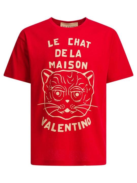 Le Chat De La Maison T-Shirts Red