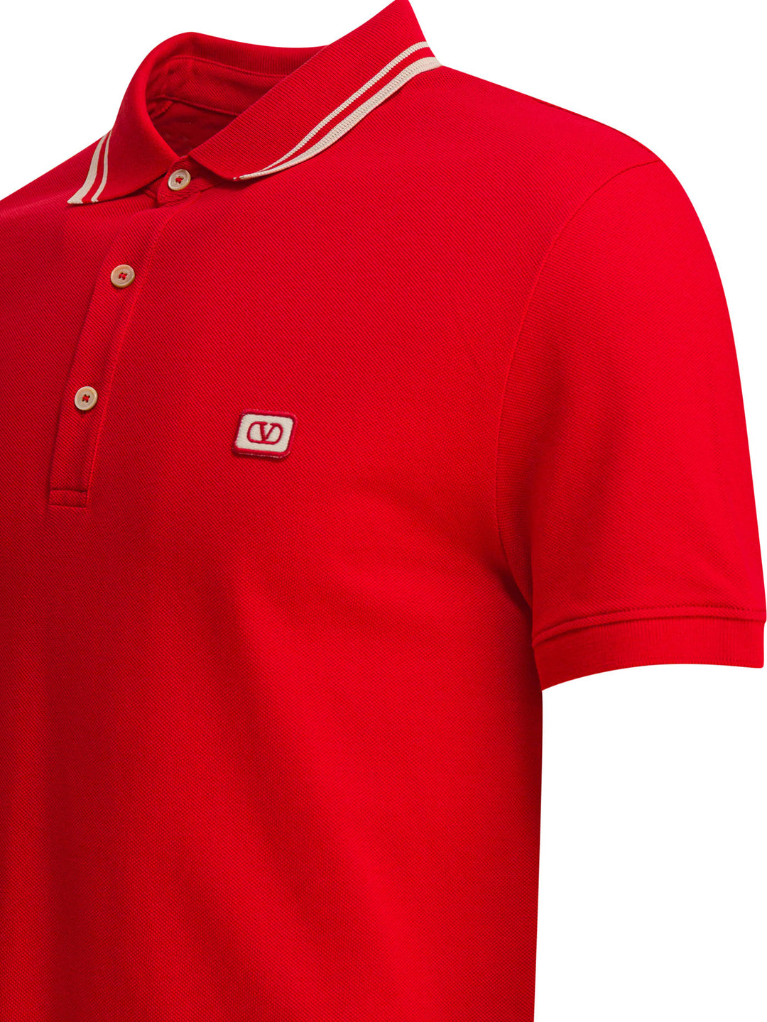 Valentino Cotton Short-Sleeved Polo Shirt Polo shirts - Red | 0d129b29f1758d2c5031056ef6abb7b0adce6e7f