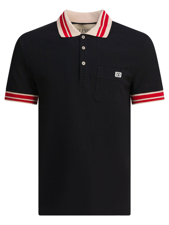 Cotton Short-Sleeved Polo Shirt Polo Shirts Black
