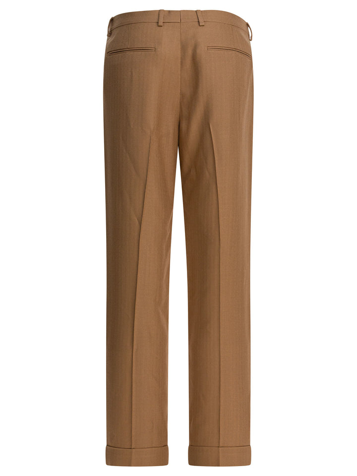 Valentino Viscose Pants Trousers - Beige | 839c60be9d3d09881e430c5a63554fcc71c8568c
