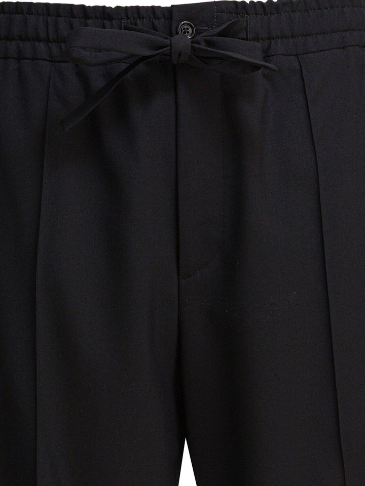 Valentino Wool Sport Pants Trousers - Black | 592b76e764e03be5b1b50bf0935e6e81d5fe2ba7