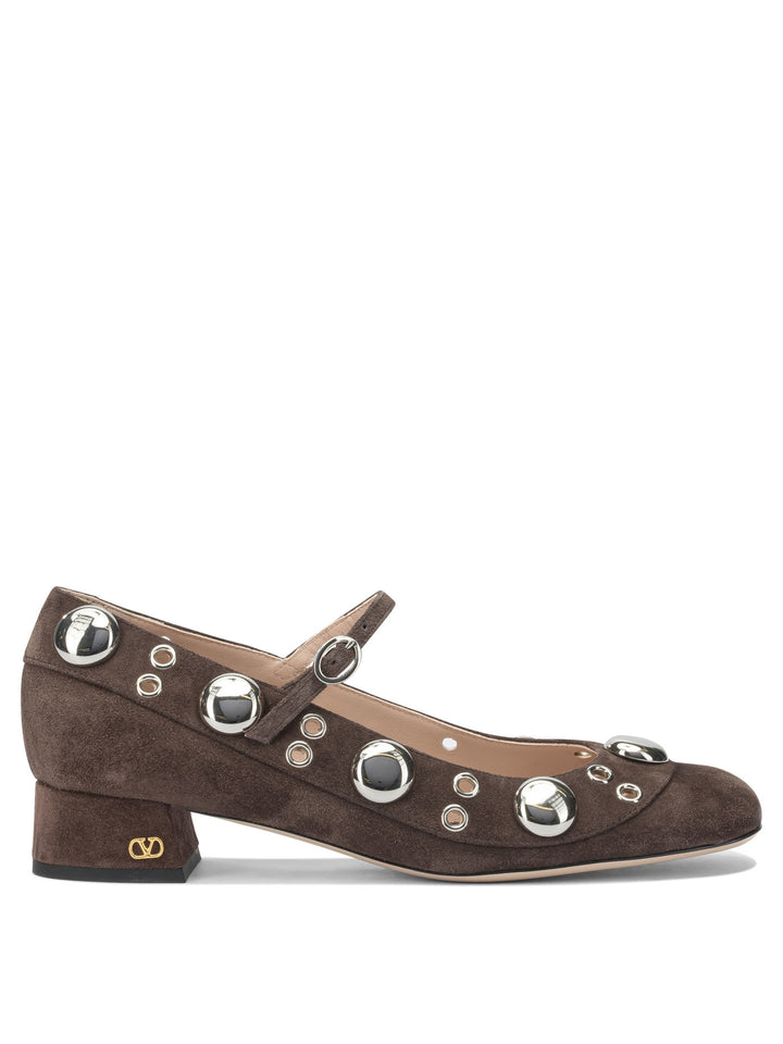 Valentino Garavani Mary Jane Vlogo Signature 30mm Heeled shoes - Brown | 818d36e3fcb1aff6b12944d3434c83b648324e8b