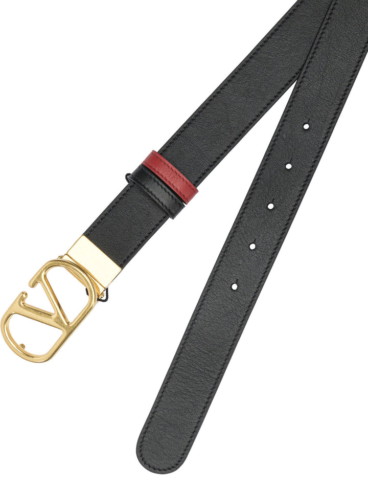 Valentino Garavani Vlogo Reversible Belt Belts - Black | 7fdb0c3408d444c6cabeb02cf4e9a7d707f9a1ce