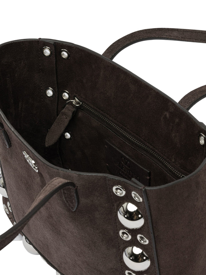 Valentino Garavani Nellcôte" Suede Shoulder Bag Shoulder Bags - Brown | 4efb15b377912710ccbb21e26217b29358242319